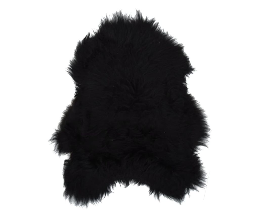 Исландска овча кожа, черна, 70х110 см - 11