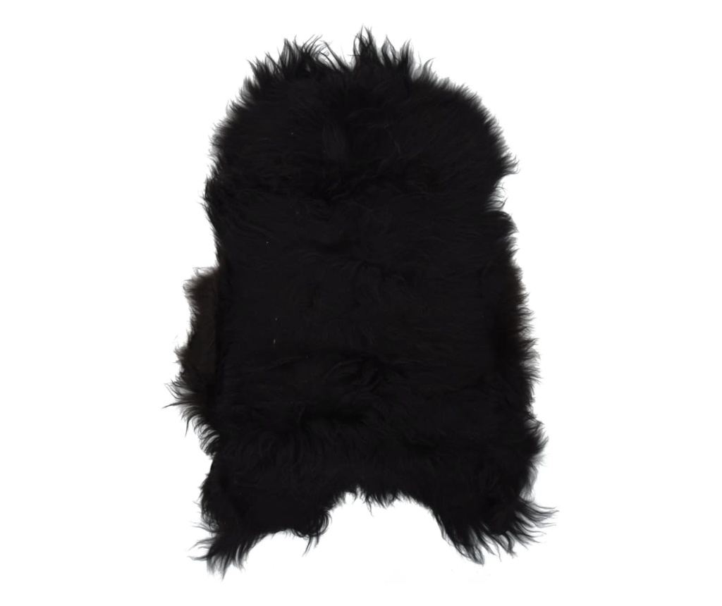 Исландска овча кожа, черна, 70х110 см - 13