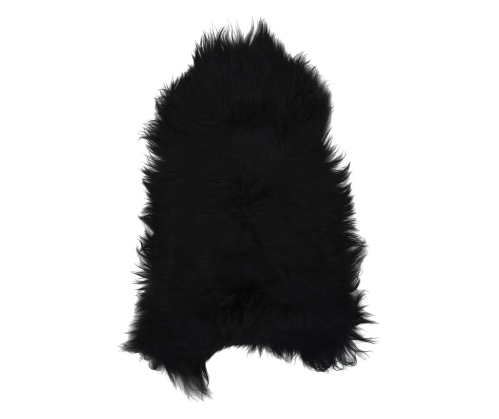 Исландска овча кожа, черна, 70х110 см - 15