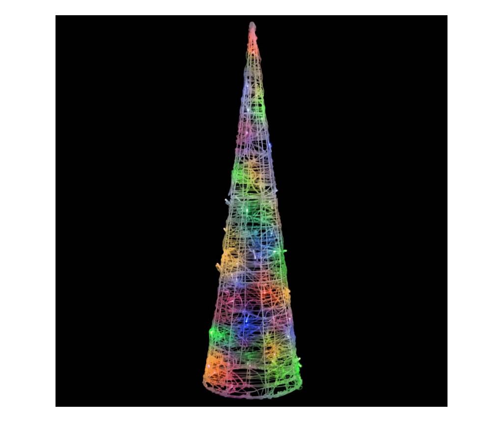 Dekorativna piramida s LED svjetlima u boji 120 cm akril - 2