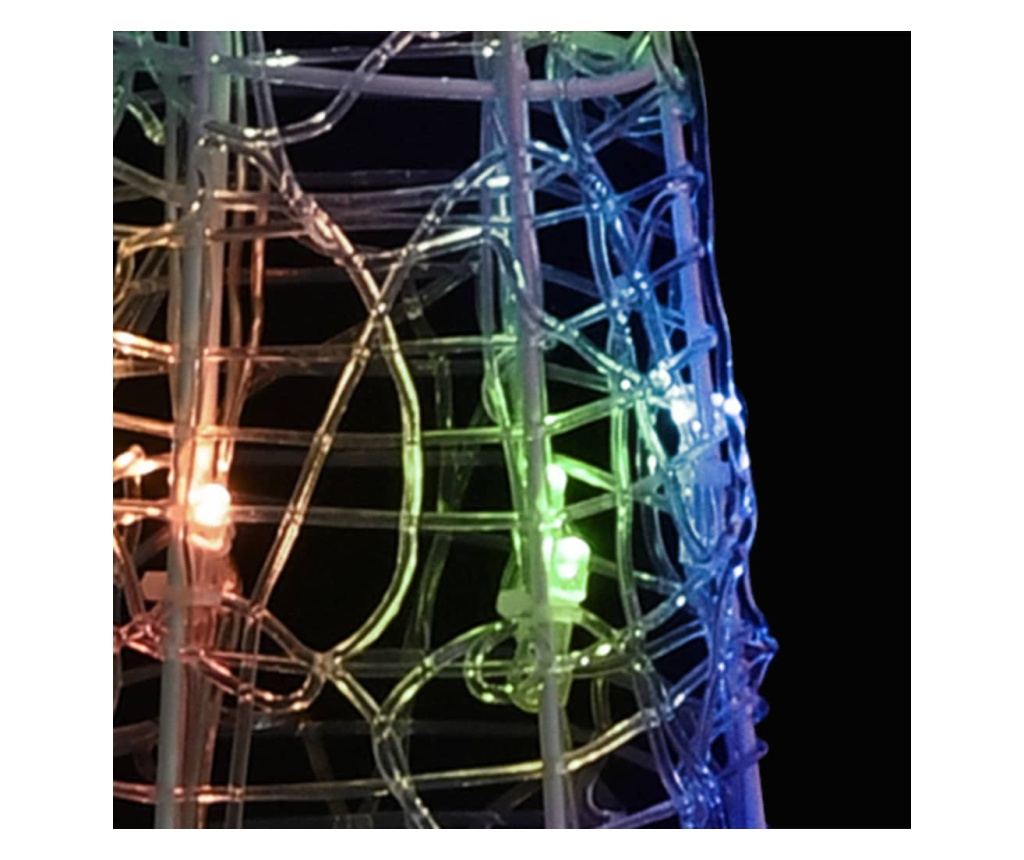 Dekorativna piramida s LED svjetlima u boji 120 cm akril - 3