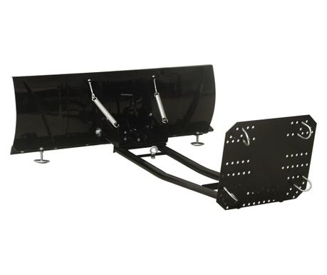 vidaXL Plug de zăpadă pentru ATV, negru, 115x38 cm