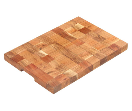 Deska do krojenia, 50x34x3,8 cm, lite drewno akacjowe