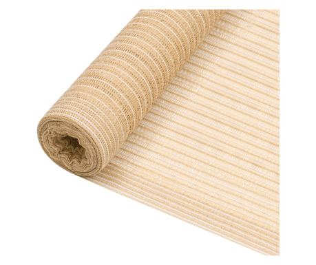 Ochranná síť na soukromí, béžová, 3,6x25 m, HDPE, 195 g/m²