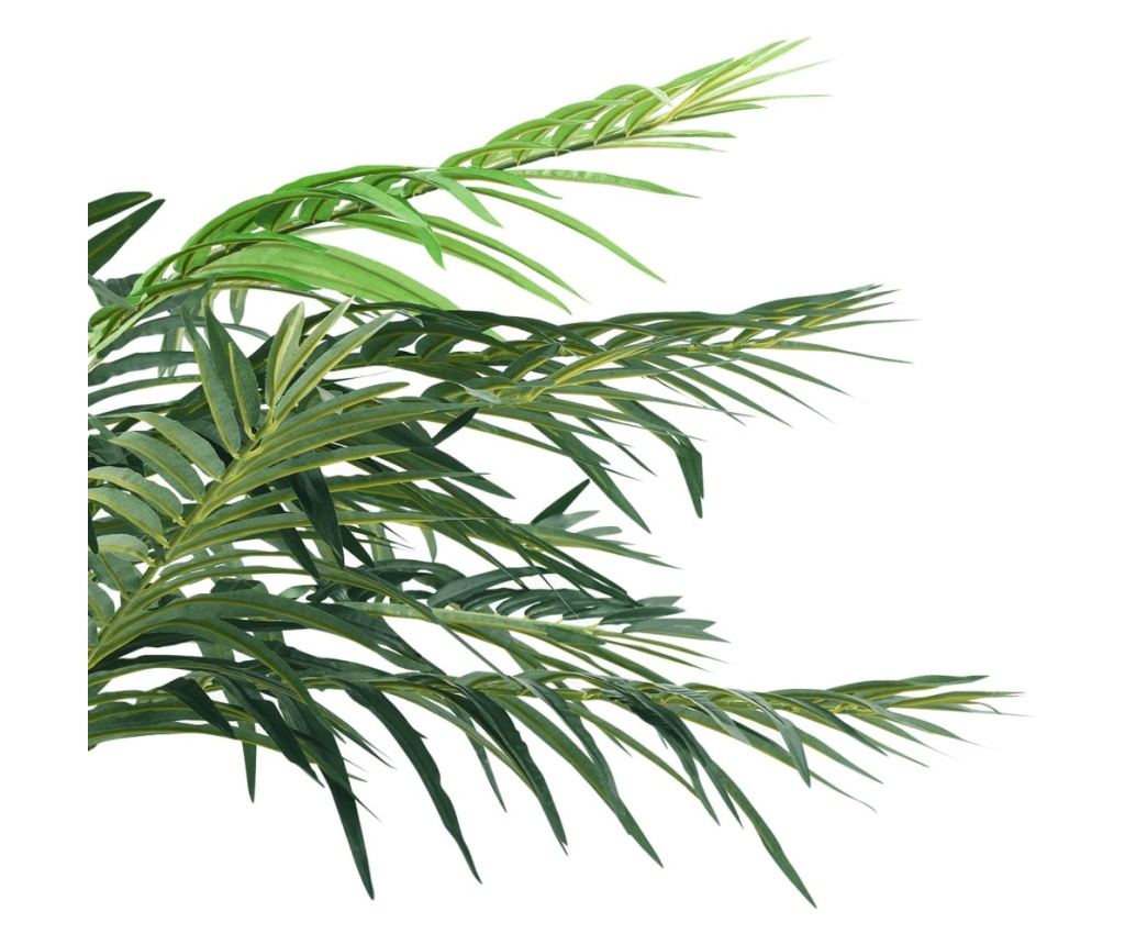 Umjetna biljka palma feniks s loncem, zelena, 215 cm - 4