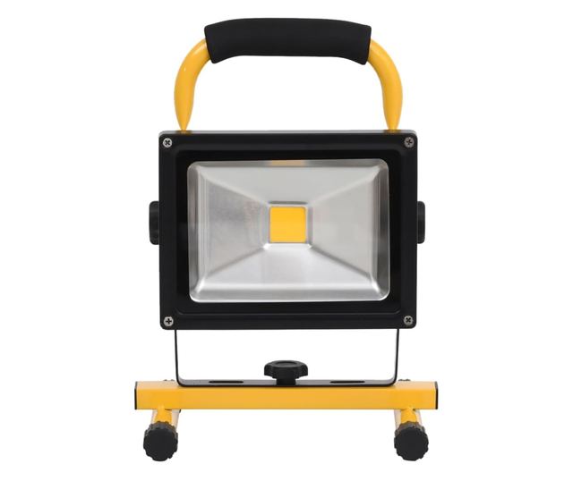 meleg fehér fényű újratölthető fogantyús LED-es reflektor 30 W