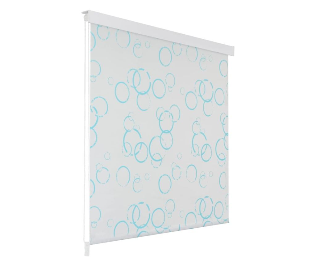 Rolo zastor za tuš 160 x 240 cm s uzorkom mjehurića - 2