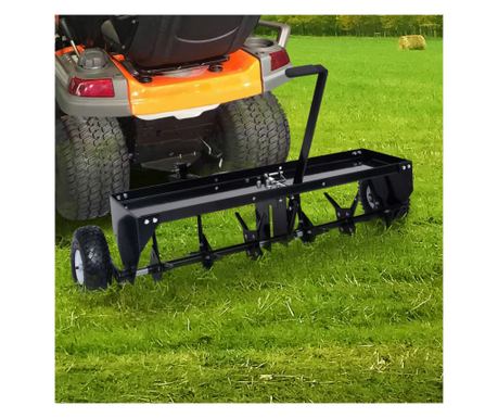 102cm Ride-On Lawn Mower Scarifier