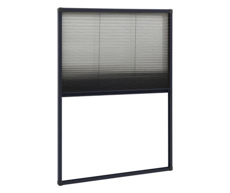 Zaslon protiv insekata za prozore antracit 80 x 120 cm aluminij 