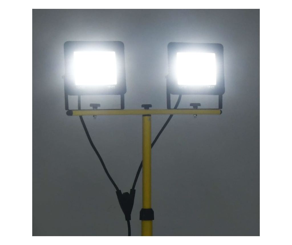 hideg fehér fényű háromlábú LED-es reflektor 2 x 100 W - 3