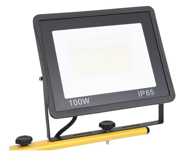 hideg fehér fényű háromlábú LED-es reflektor 2 x 100 W
