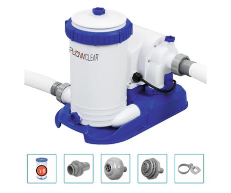 Bestway Pompă de filtrare pentru piscină Flowclear, 9463 L/h
