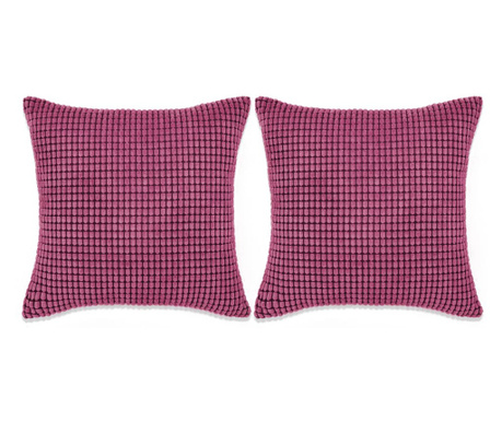 Set Jastuka 2 kom od Velura 60x60 cm Ružičasti