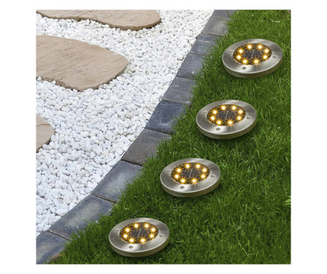 HI Set de lămpi solare cu LED-uri de grădină, 4 buc.
