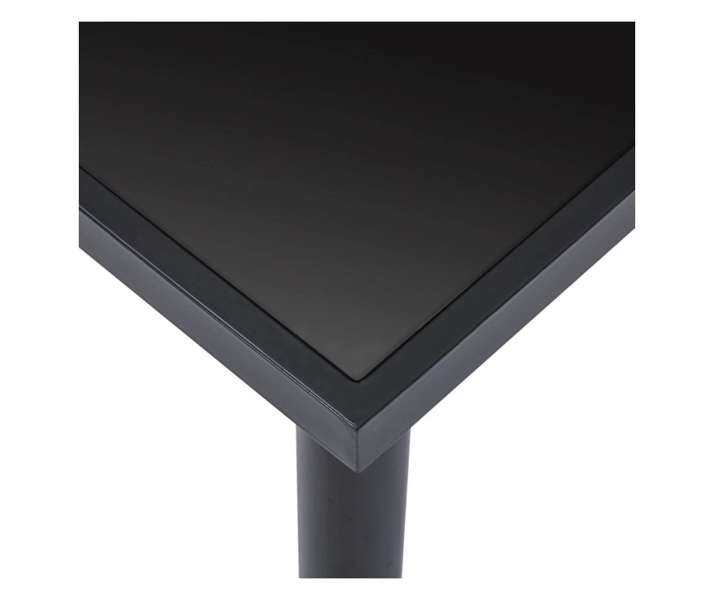 Set kuhinjskog namještaja, 9 dijelova, smeđa, umjetna koža - 5