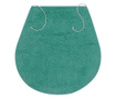 3-dijelni set kupaonskih otirača od tkanine tirkizni