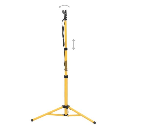 meleg fehér fényű háromlábú LED-es reflektor 2 x 10 W