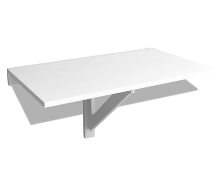 fehér lehajtható fali asztal 100 x 60 cm
