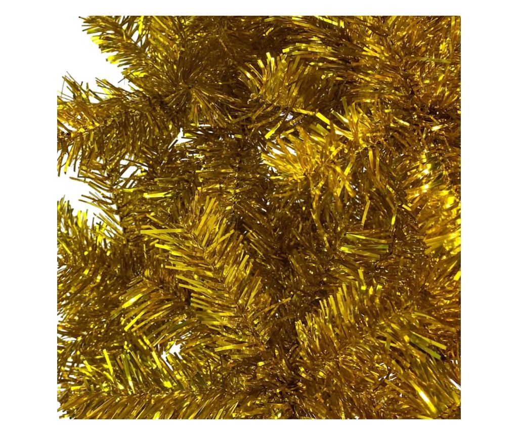Uski umjetni božićni bor, zlatni, 120 cm - 4