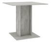 Blagovaonski stol siva boja betona 80 x 80 x 75 cm od iverice