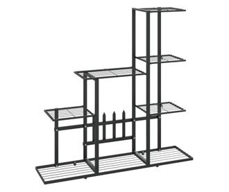 Stalak za cvijeće 94,5 x 25 x 88 cm crni metalni