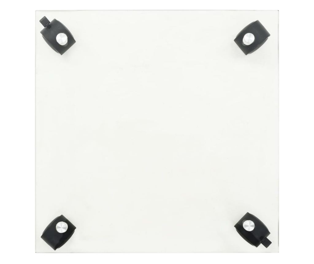 Поставка за растения с колелца 4 бр. 35x35 см Закалено стъкло Квадратна - 4