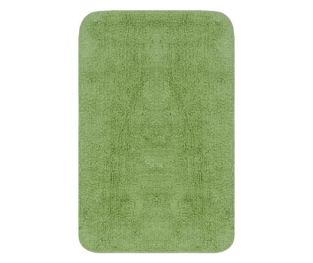 3-dijelni set kupaonskih otirača od tkanine zeleni