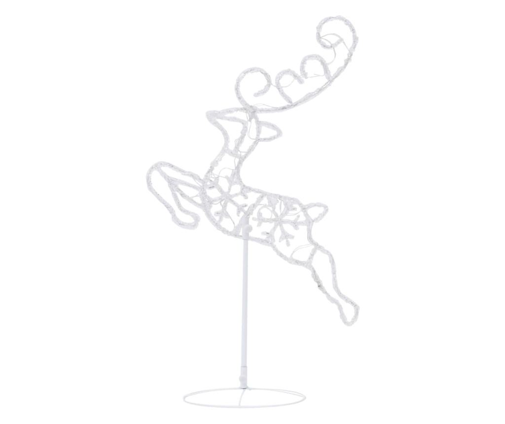 Sanjke i sobovi za Božić, šareni, 260x21x87 cm, akril - 5