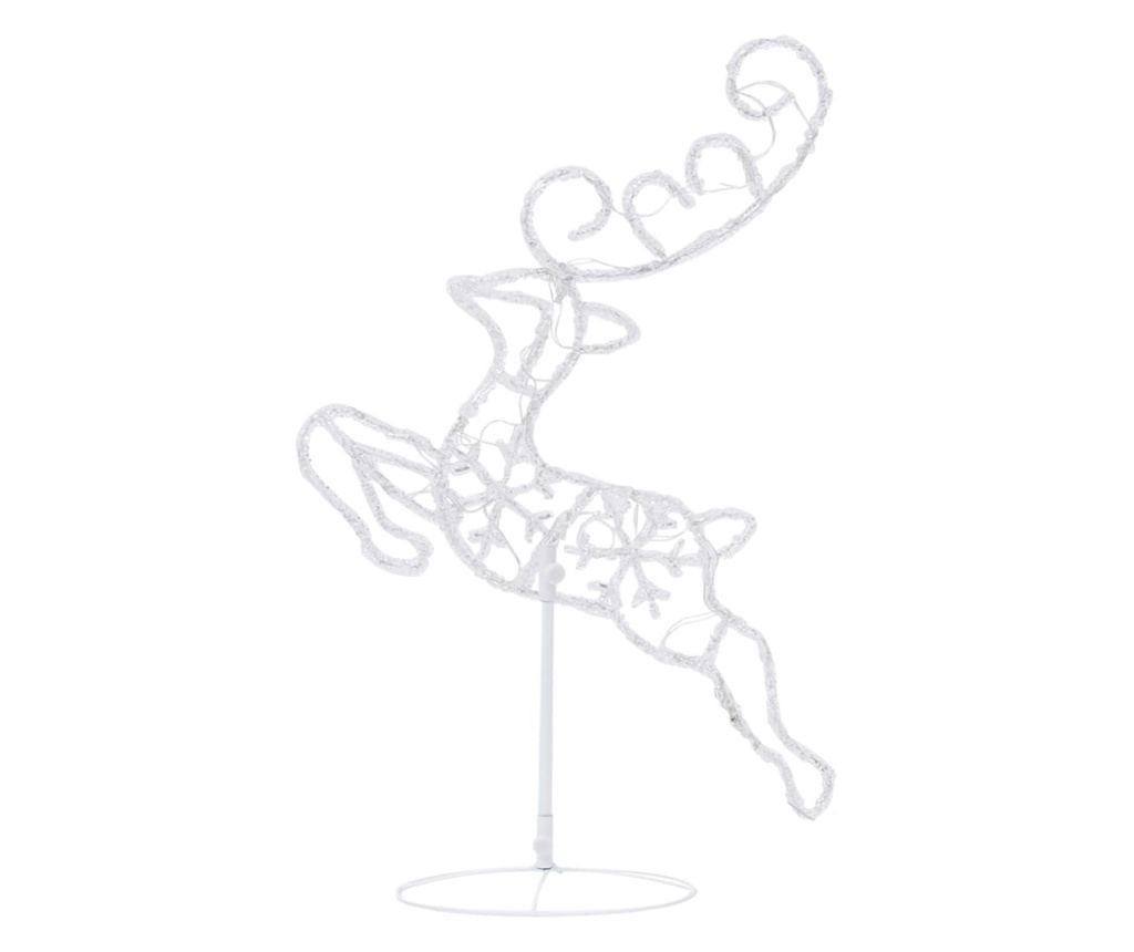 Sanjke i sobovi za Božić, šareni, 260x21x87 cm, akril - 6