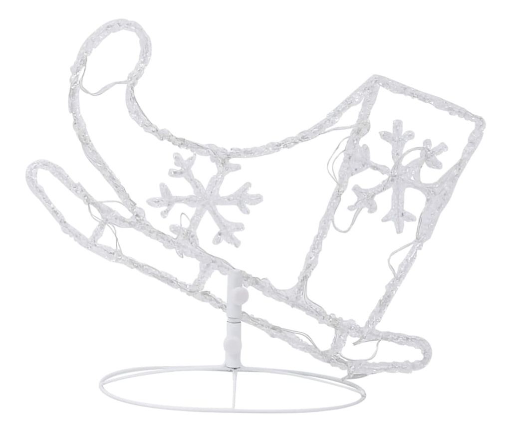 Sanjke i sobovi za Božić, šareni, 260x21x87 cm, akril - 7