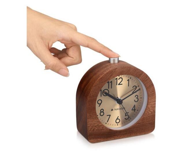 Аналогов дървен будилник Snooze Retro, 46228.18