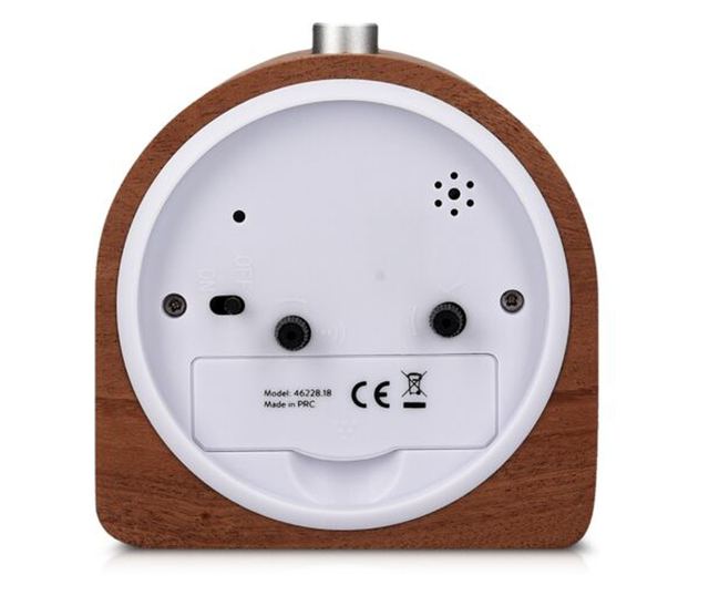 Аналогов дървен будилник Snooze Retro, 46228.18
