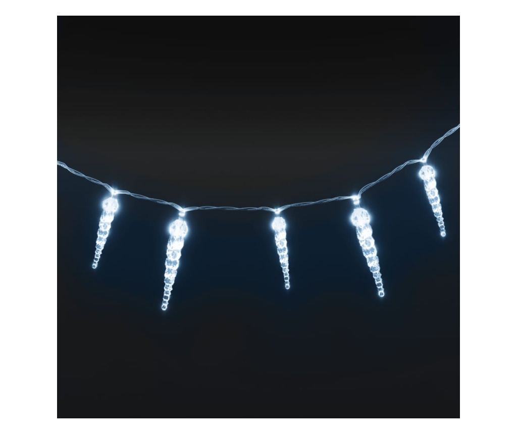 Božićne svjetiljke ledenice 40 kom. hladno bijelo akril daljinski upravljač - 5