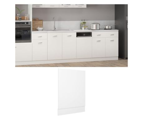 Panel myčky nádobí, bílý, 45 x 3 x 67 cm, DTD