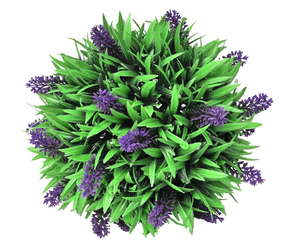 Set umjetnih ukrasnih grmova kugla s lavandom, 2 kom., 28 cm - 2