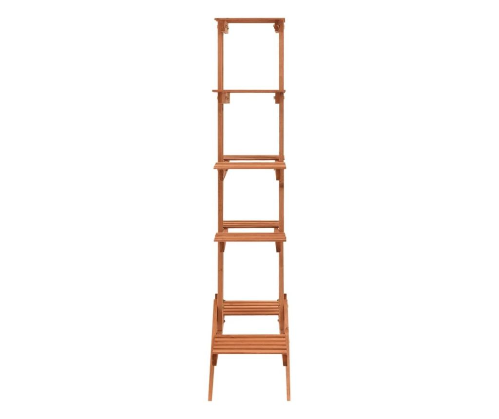 Stalak za biljke 83 x 25 x 132 cm od masivne jelovine - 5