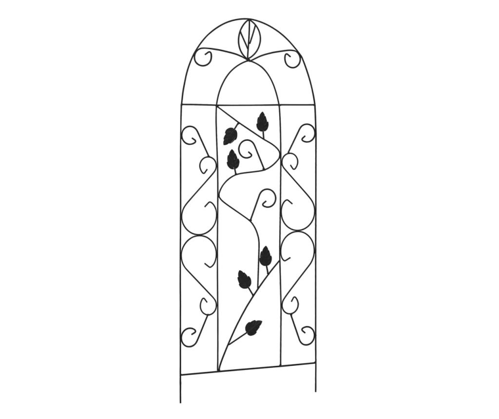 Podupirači za penjačice, 3 kom., crna, 40 x 100 cm, željezo - 2