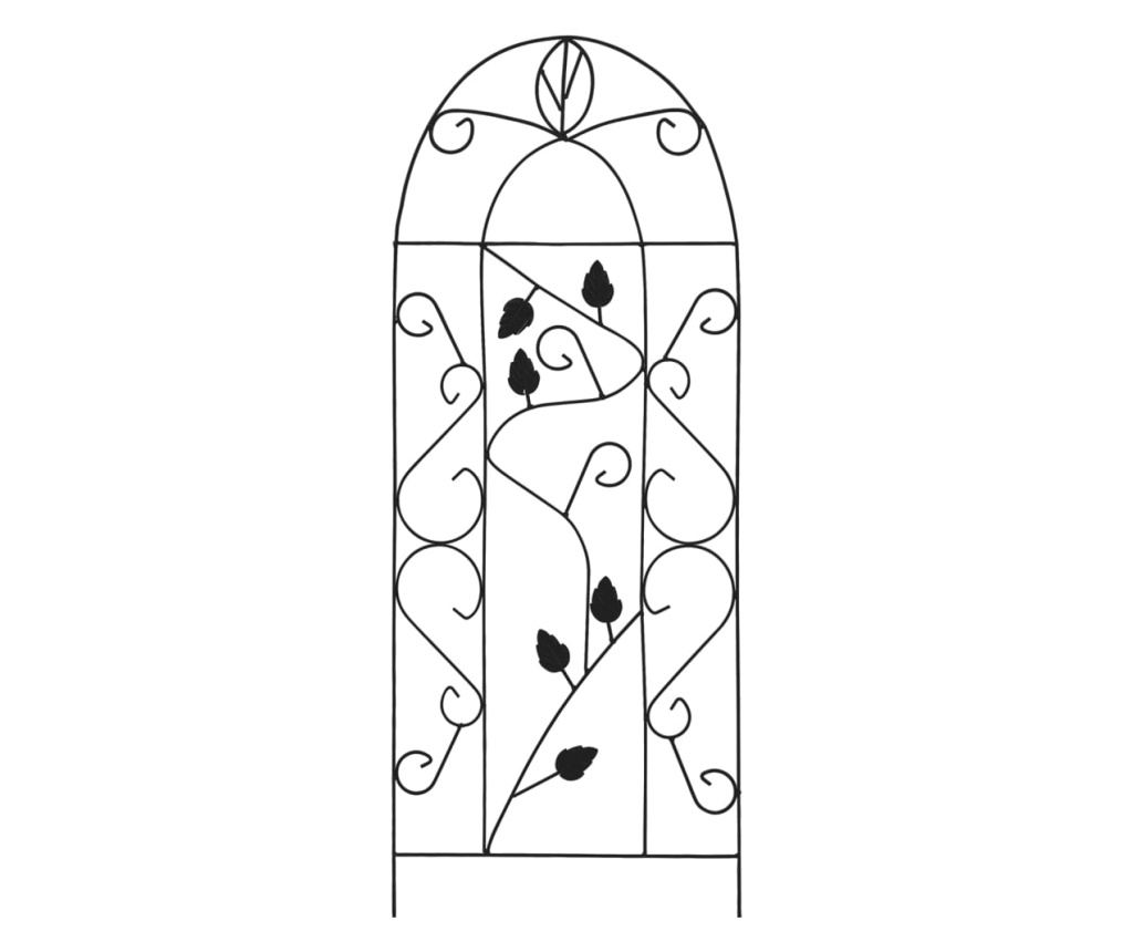 Podupirači za penjačice, 3 kom., crna, 40 x 100 cm, željezo - 3