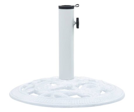 fehér öntöttvas napernyőtalp 9 kg 40 cm