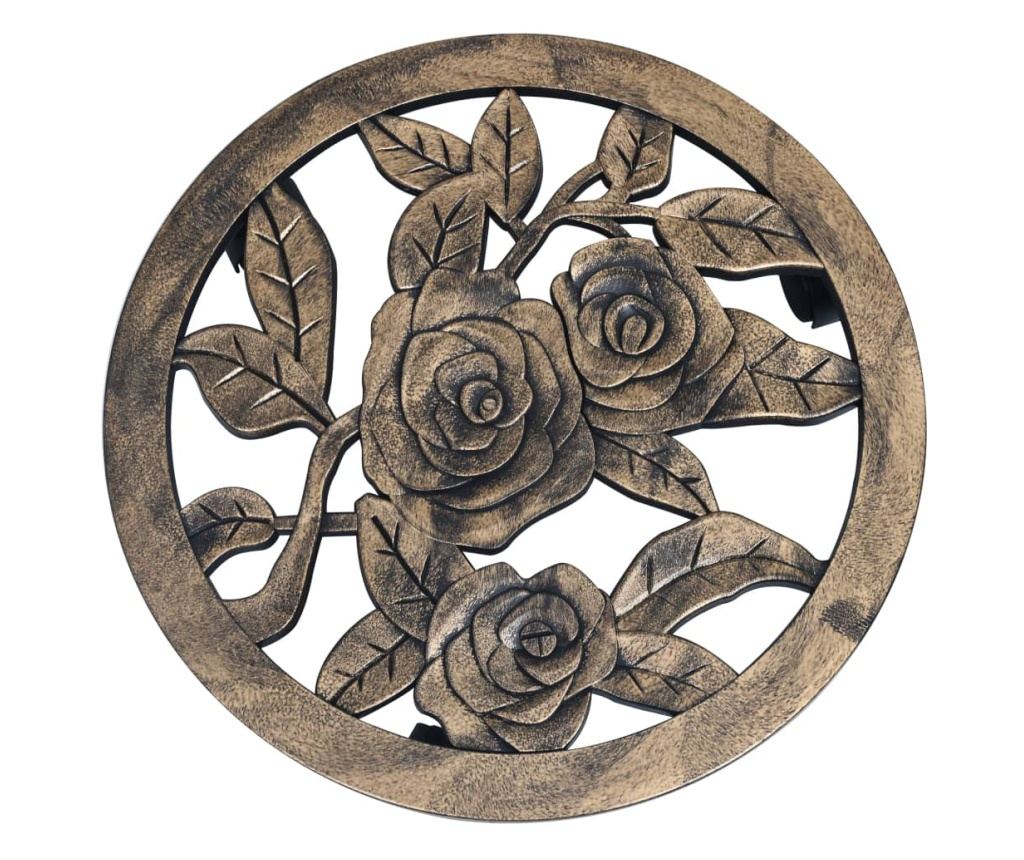 Stalci za biljke s kotačićima, 6 kom., bronca, 38 cm, plastika - 3