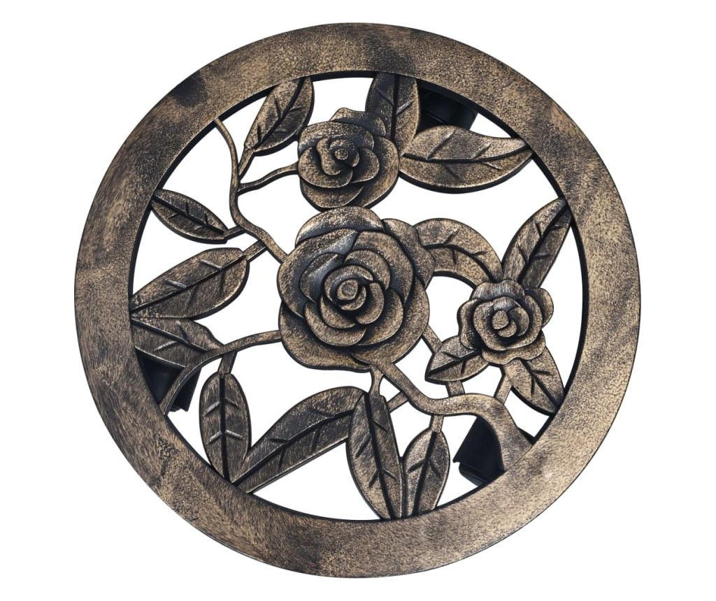 Stalci za biljke s kotačićima, 6 kom., bronca, 30 cm, plastika - 3