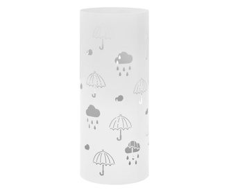 fehér acél esernyőtartó esernyőmintával