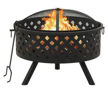 Posuda za vatru sa žaračem 68 cm XXL čelična 