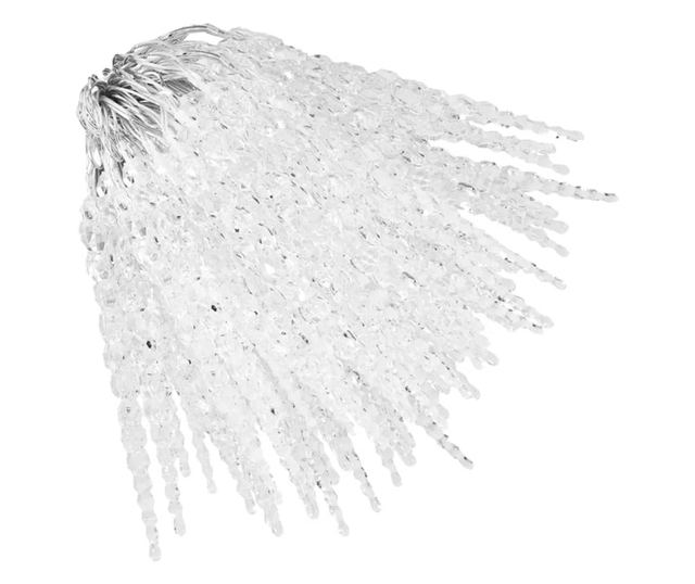 Božićne svjetiljke ledenice, 200 kom., plave, akril