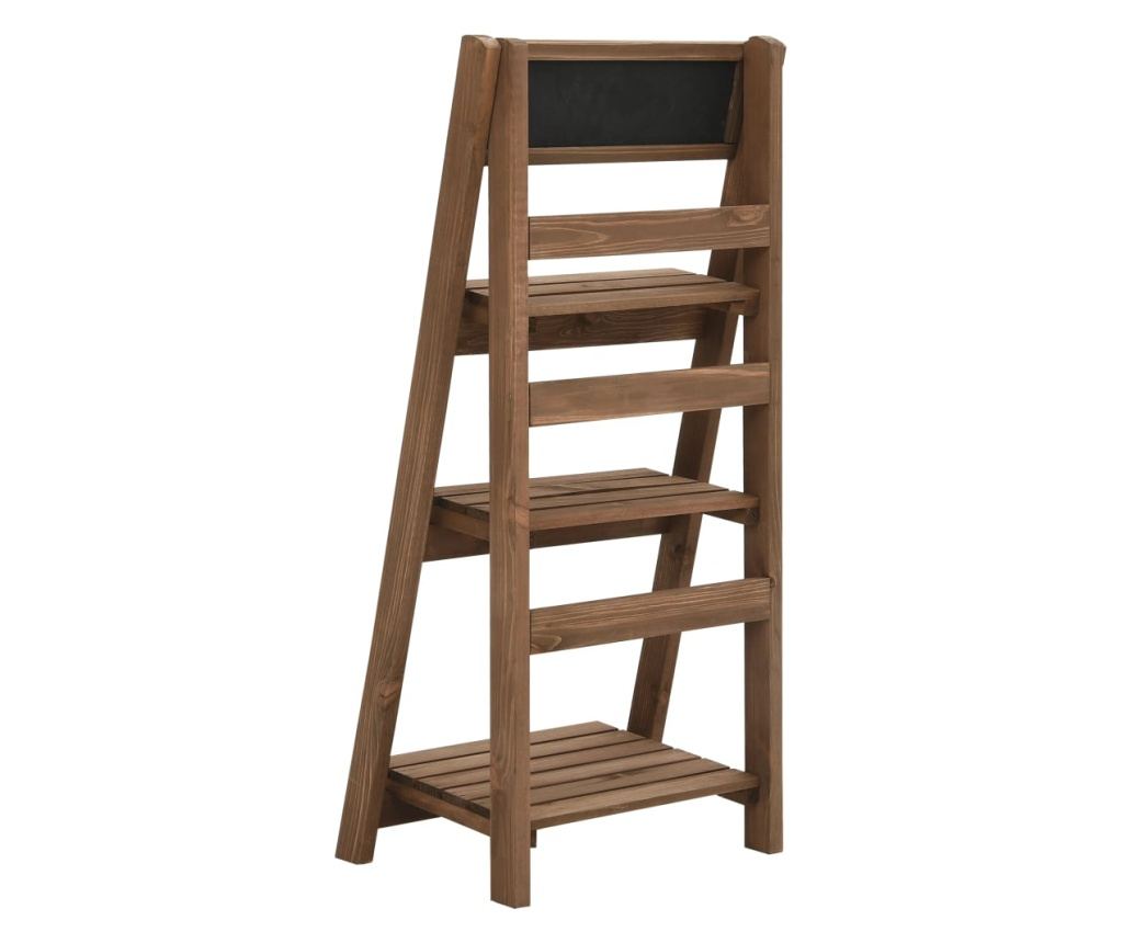 Stalak za biljke, 3 razine, 40x30x90 cm, masivno drvo jele - 4