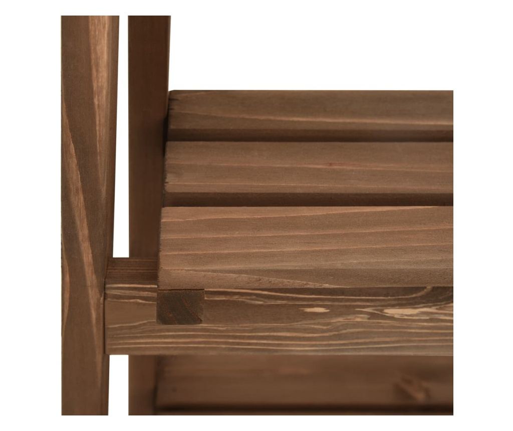 Stalak za biljke, 3 razine, 40x30x90 cm, masivno drvo jele - 6