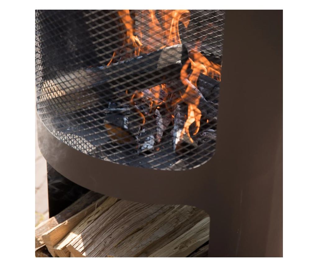 RedFire Kamin Buffalo, mat crna, 44 x 90 cm, čelik - 4