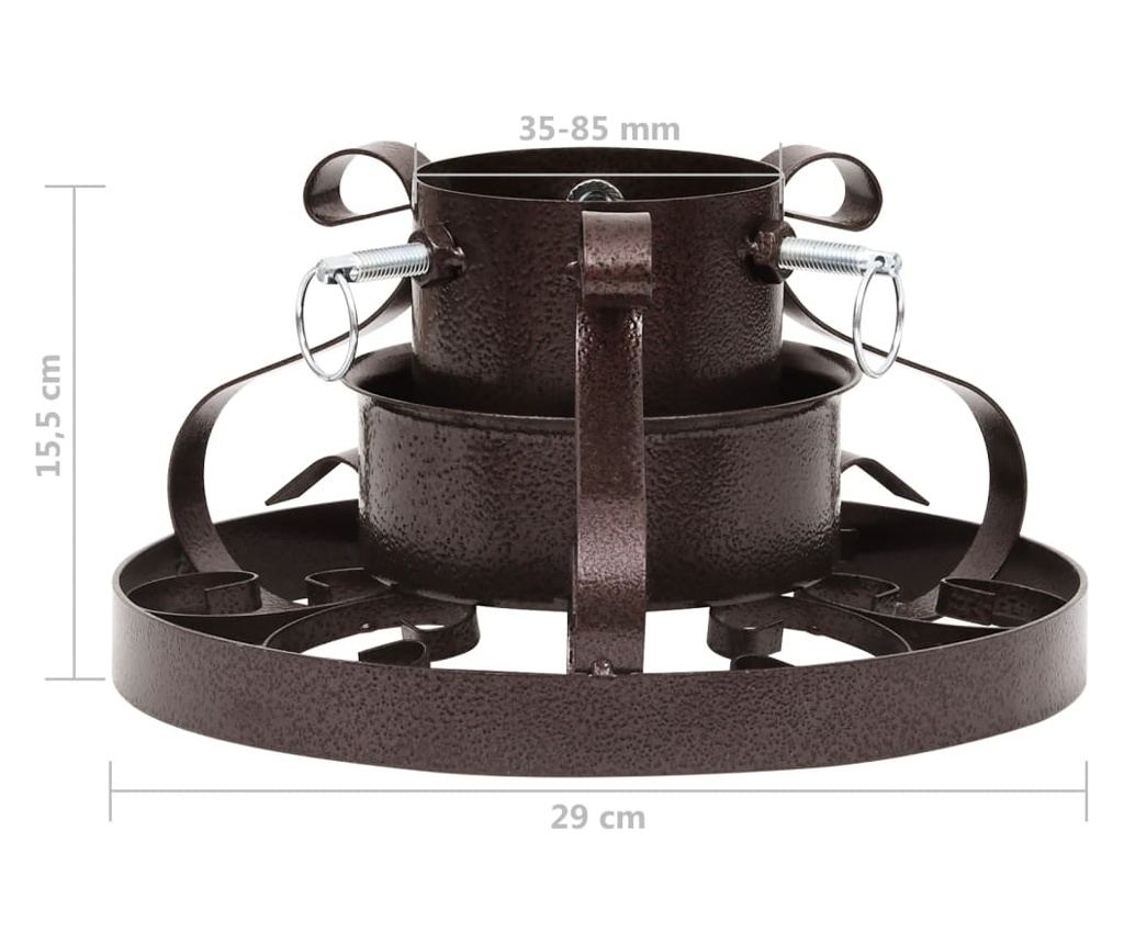 Stalak za božićno drvce, antikni bakar, 29x29x15,5 cm - 7