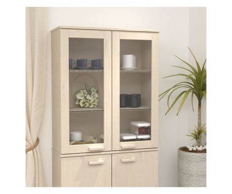 Rafturi superioare dulap, maro miere, 85x35x100 cm, lemn de pin