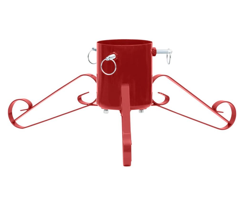 Stalak za božićno drvce, crveni, 58x58x21 cm - 3